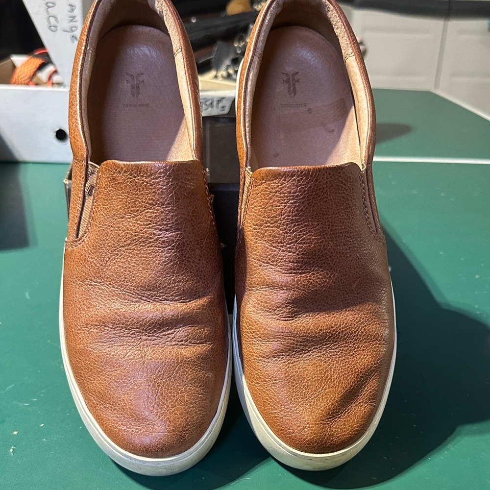 Frye slip on shoes